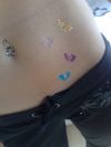 glitter butterflies tattoos 